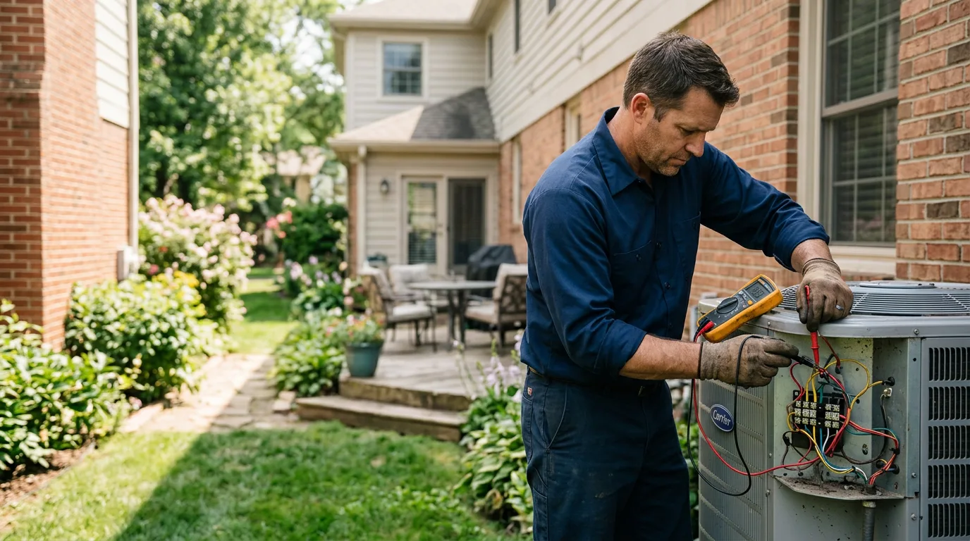 HVAC technician working near Ringling, OK